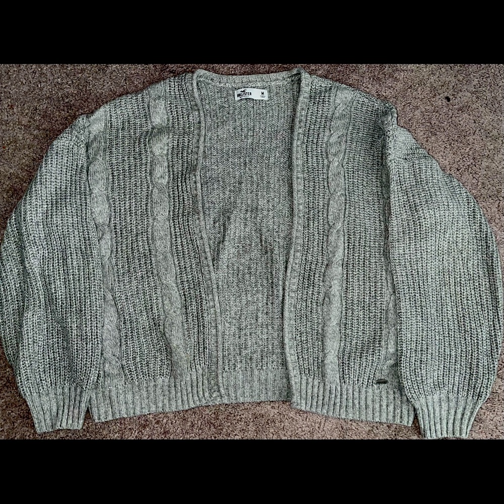 Brand : Hollister , Size: Medium , Color: Grey , Worn once , nice and clean